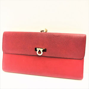 Salvatore Ferragamo RED Premium Leather Continenta